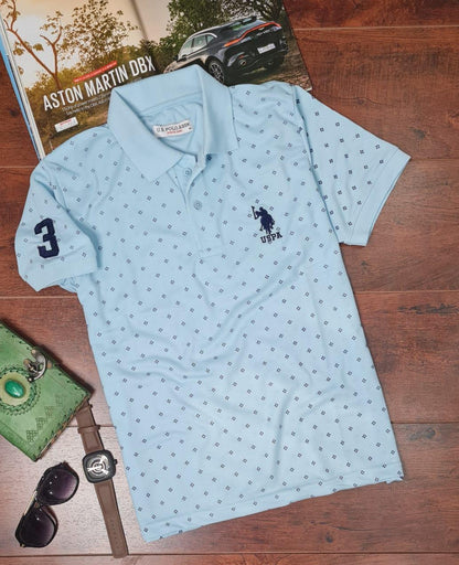 Cotton Printed  Half Sleeves Polo T-Shirts