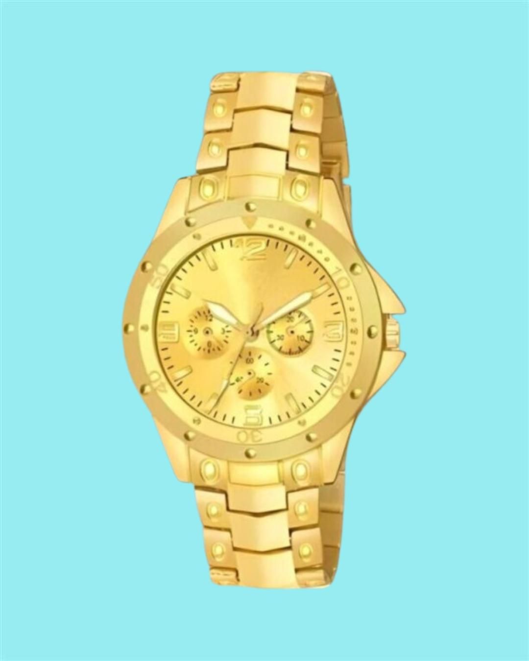 Men's Golden Stainless Steel Watches